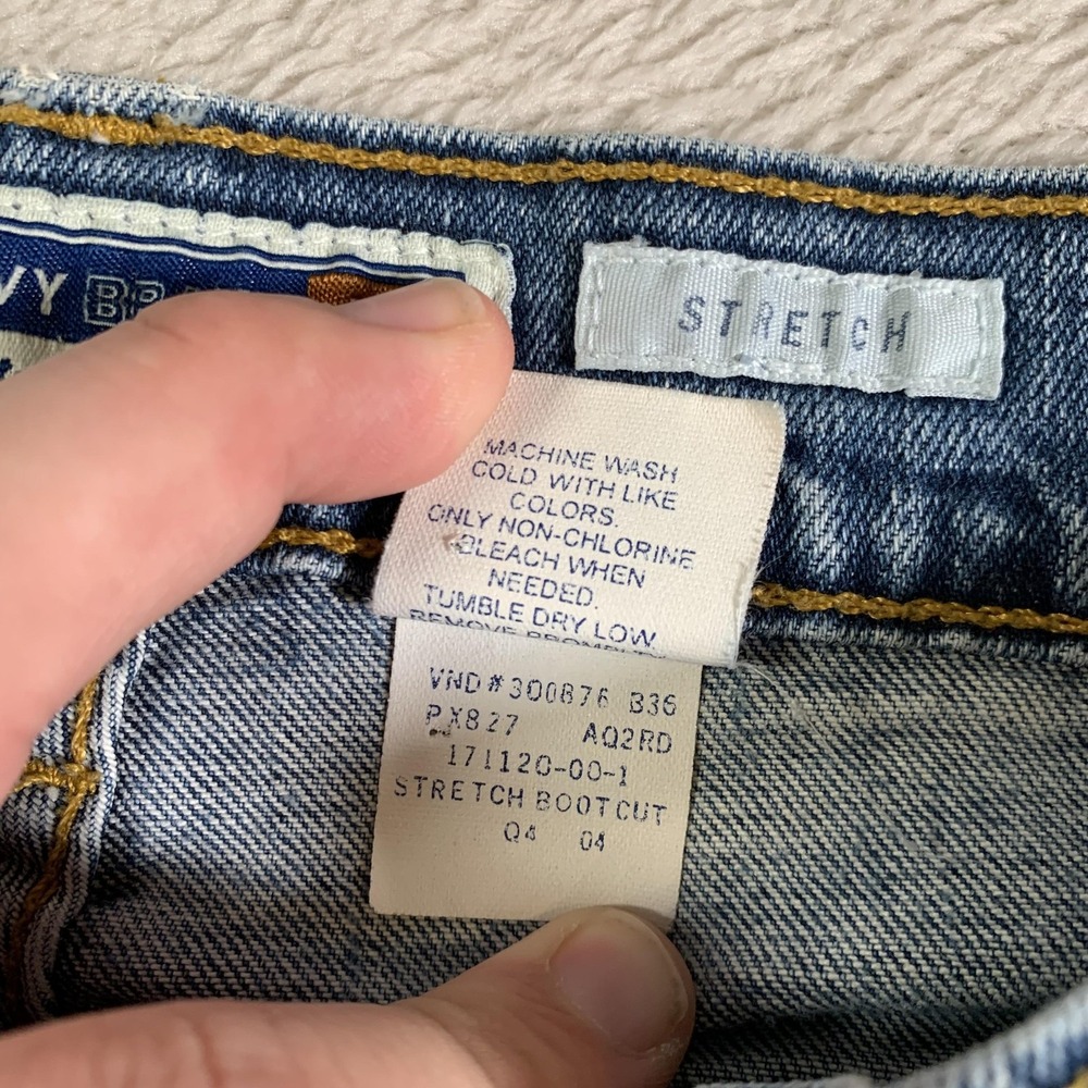 Vintage Old Navy Jeans Womens‎ 10 Blue Stretch Bootcut Just Below Waist 2000s - Picture 11 of 14